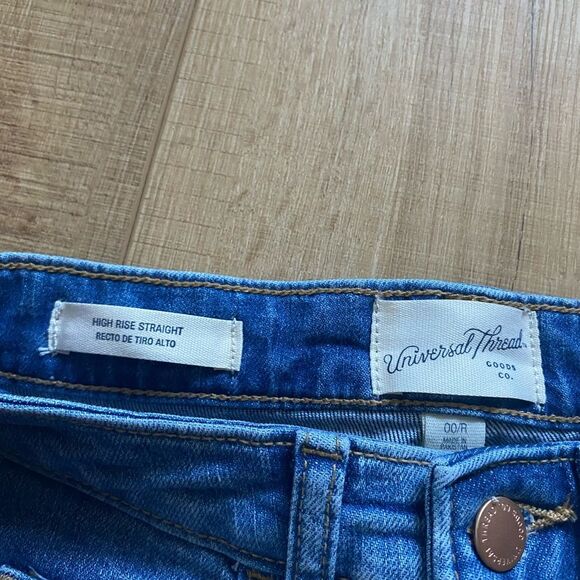Universal Thread Size 00 Slim Straight Jean Medium Wash - Picture 2 of 6